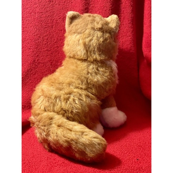 Vintage America Wego Maltese Plush Stuffed Sitting Lifelike Cat 13” - Picture 3 of 9